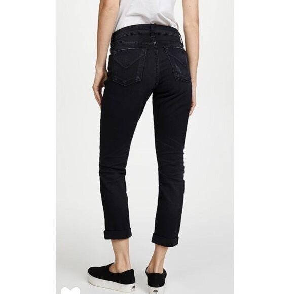 NWT Hudson Crop Relaxed Straight star Studded Jeans Size 27 - Picture 3 of 15